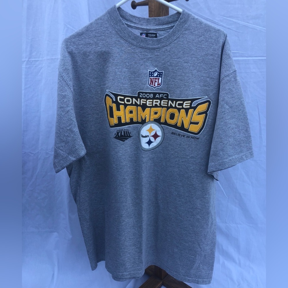 Pittsburgh Steelers 2008 Conference Champions Graphic T-Shirt XL *NWOT